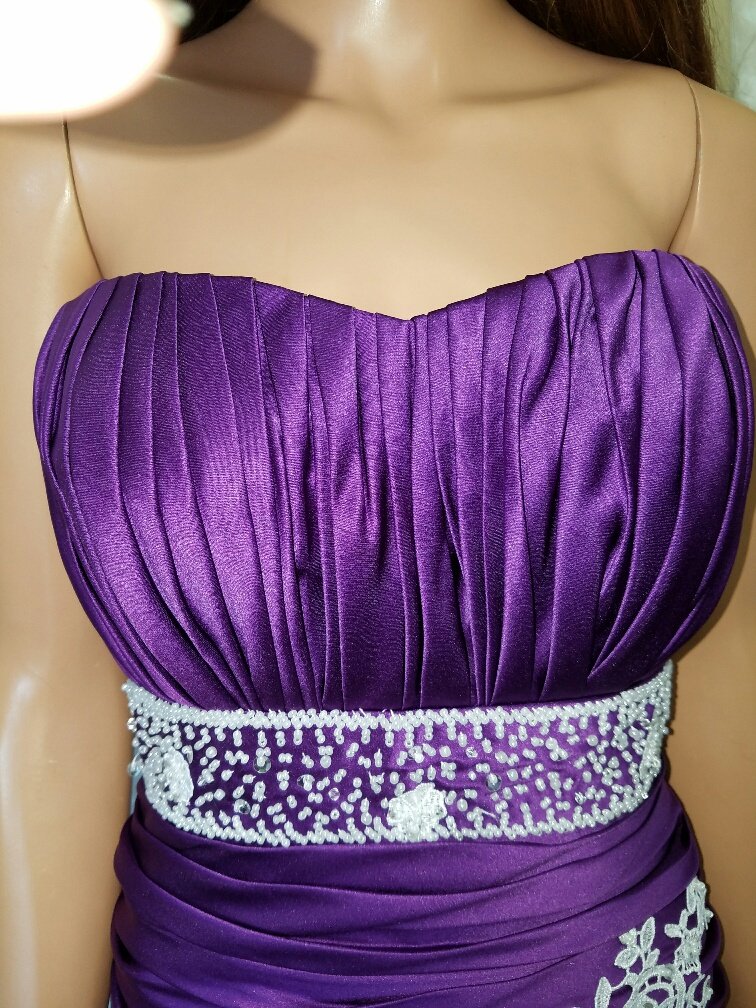 purple bridesmaid mermaid dresses